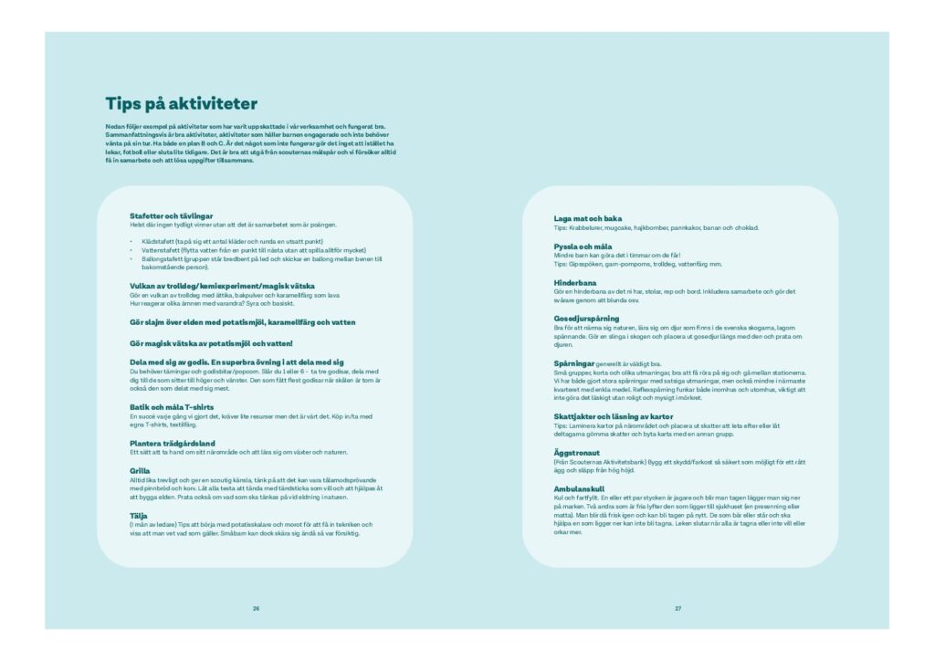 Urklipp från slutrapporten - Praktisk miniguide