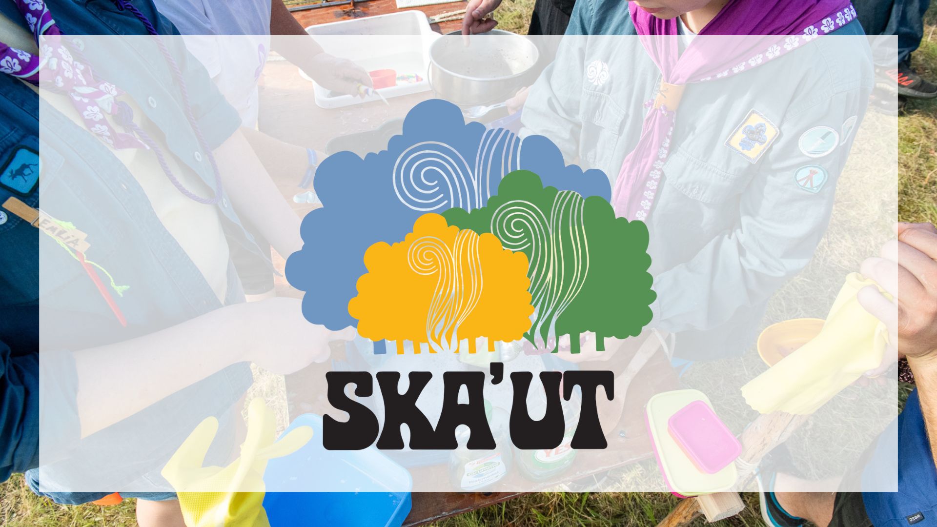 Ska'ut - Grön, gul & blå