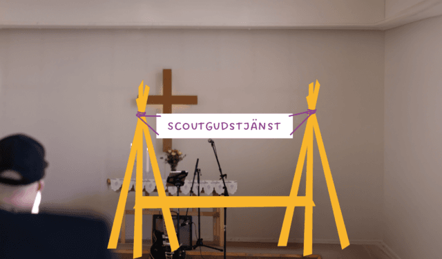 Scoutgudstjänst – en dag på läger
